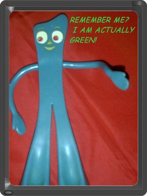 Large Poseable Gumby there are two