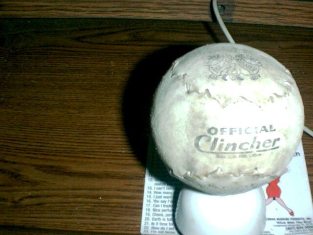 1889 Double Header Official Clincher Baseball